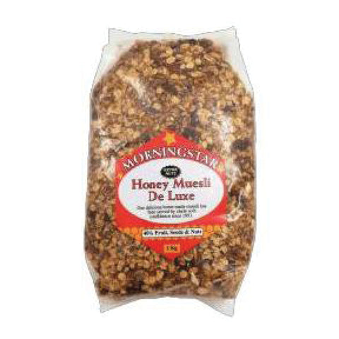 Morning Star Muesli De Luxe 1kg, supplied by Caterlink SA.
