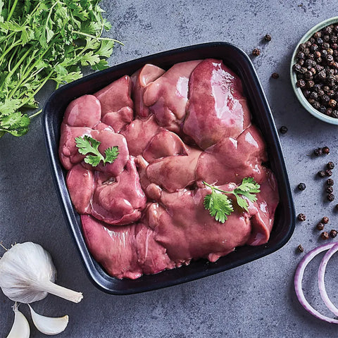 Chicken Livers 1kg, supplied by Caterlink SA.
