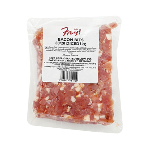 Diced Bacon 8kg, supplied by Caterlink SA.