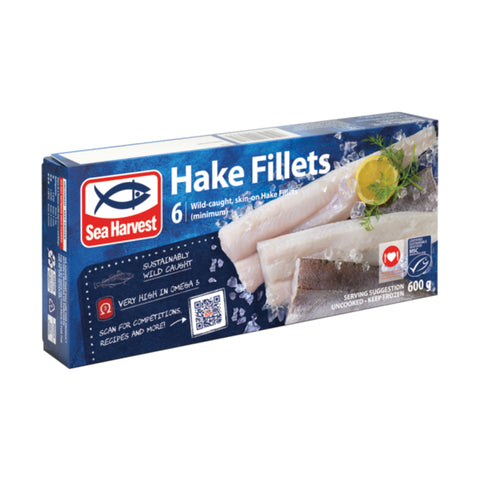 Sea harvest Hake Fillets 6-8 5kg, supplied by Caterlink SA.