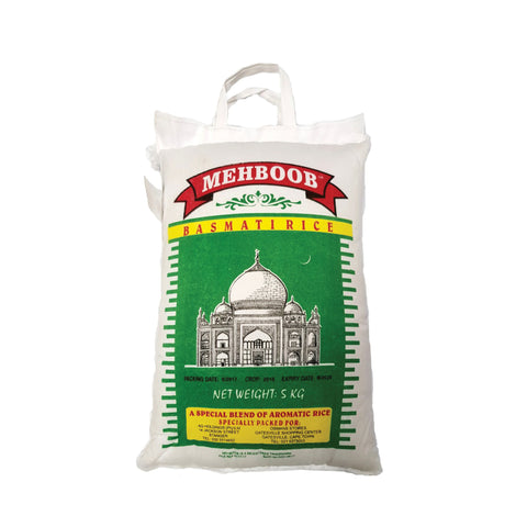 Mehboob Basmati Rice 2kg, supplied by Caterlink SA.