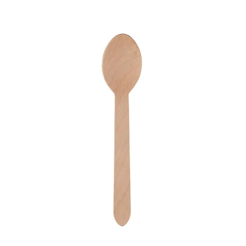 Wooden Dessert Spoons 100's, supplied by Caterlink SA.