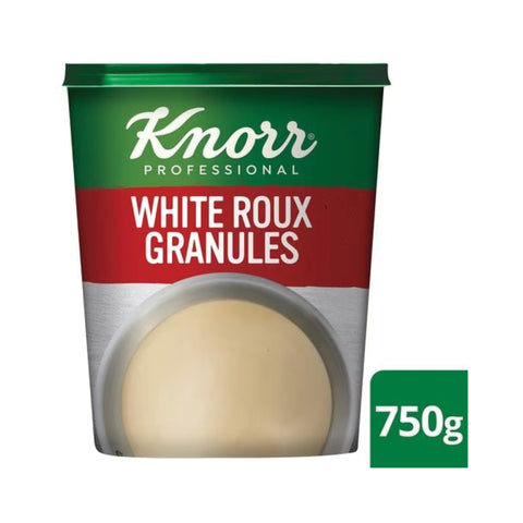 Knorr White Roux Granules 750g, supplied by Caterlink SA.