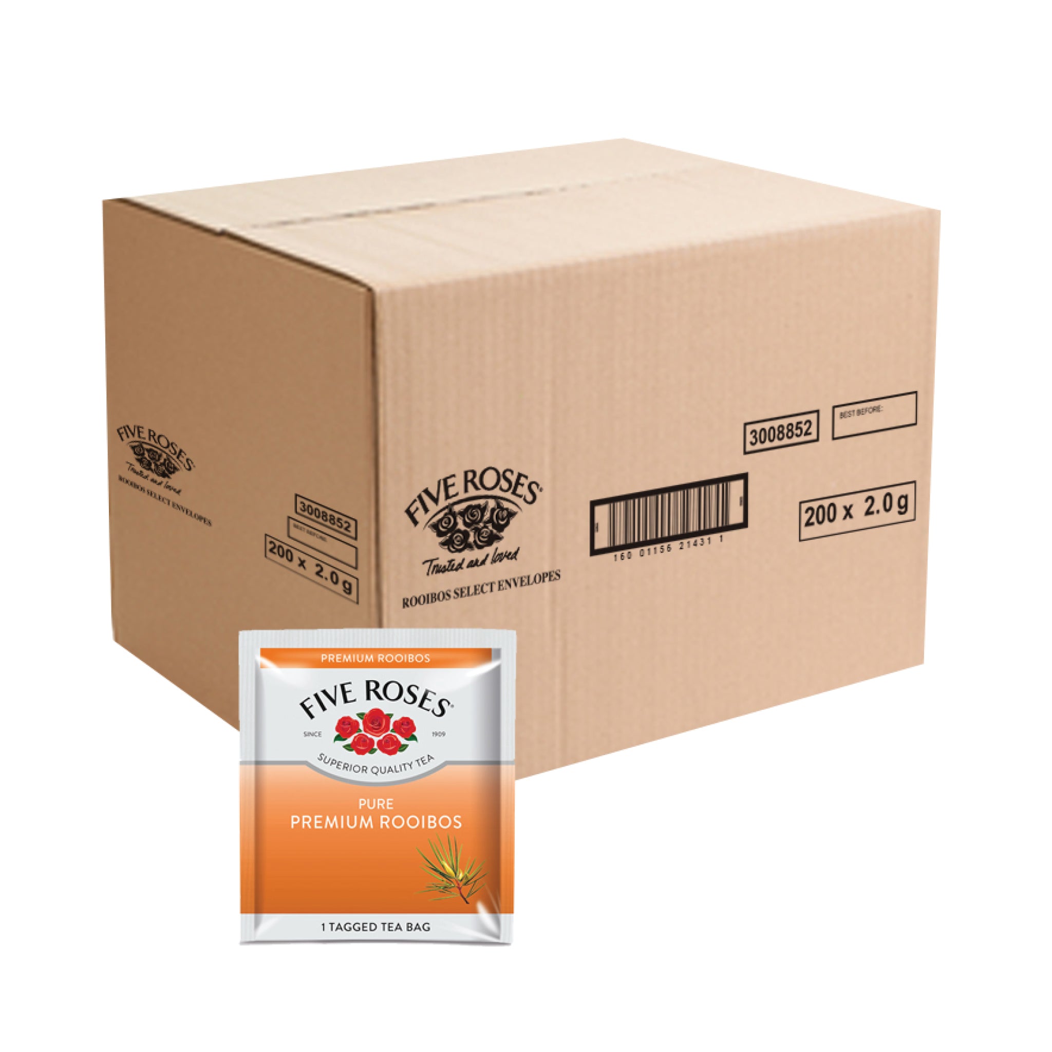 Five Roses Tea Rooibos Envelopes 200's – Caterlink SA