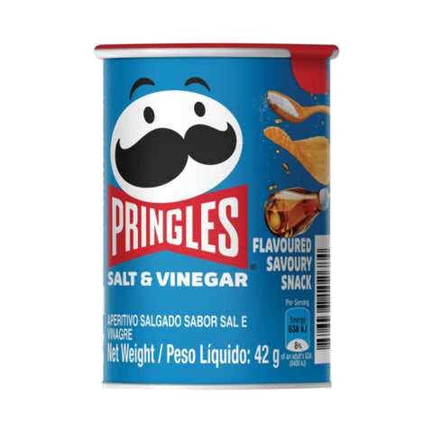 Pringles Chips Salt & Vinegar 12 x 42g, supplied by Caterlink SA.