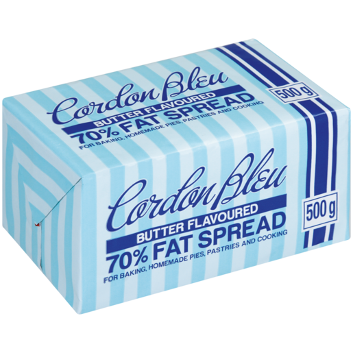 Cordon Bleu butter flavoured 70% fat spread supplied by Caterlink SA.