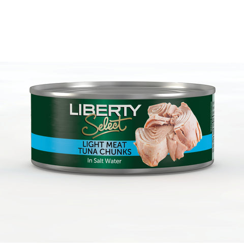 Liberty Tuna Chunks in Brine 170g, supplied by Caterlink SA.