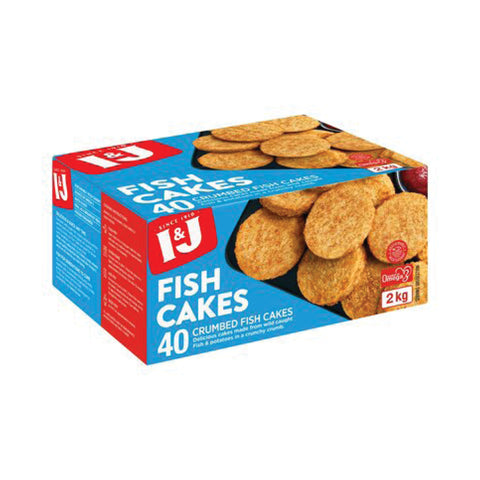 I&J Fish Cakes 2kg, supplied by Caterlink SA.
