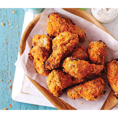 Southern Style Crumbed Chicken Wings 6kg, supplied by Caterlink SA.
