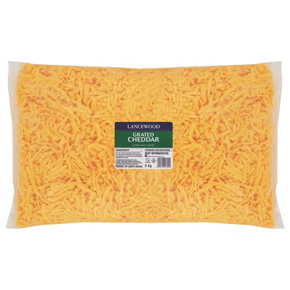 Lancewood Grated Cheddar Cheese supplied by Caterlink SA