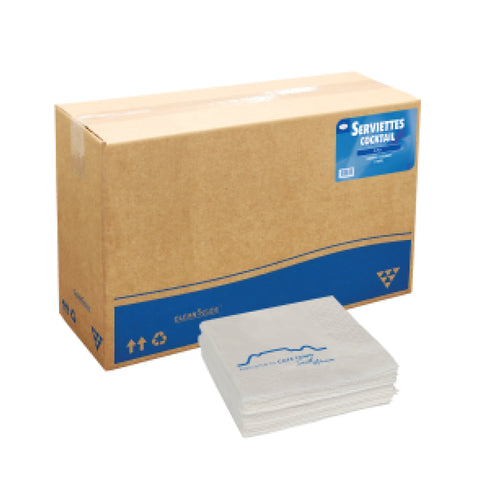 White Cocktail Paper Serviettes 1000's, supplied by Caterlink SA.