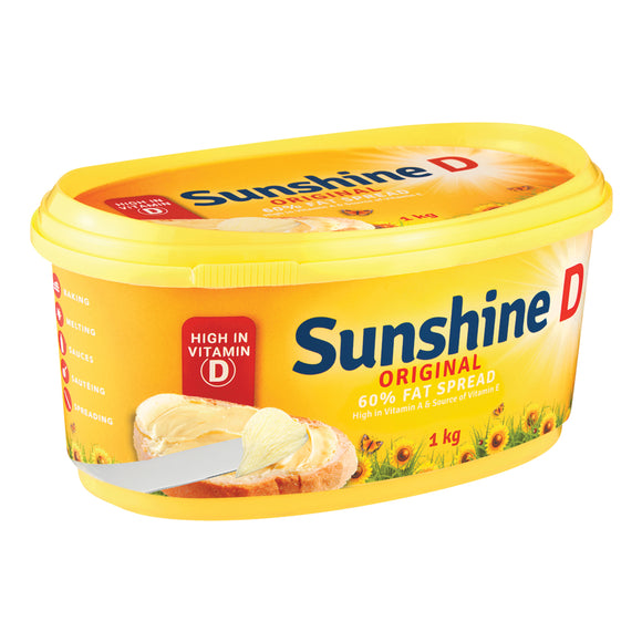 Sunshine D Margarine Tubs supplied by Caterlink SA